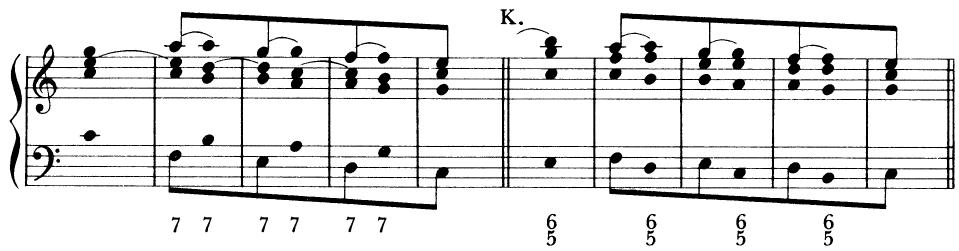 J. Seventh chords by 5th；(continued)