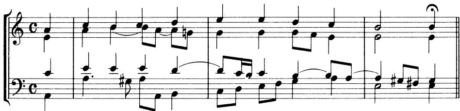 EXAMPLE 1-13；Danket dem Herren (Bach harmonization)