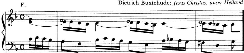 EXAMPLE 1-18 (cont&rsquo;d)；Dietrich Buxtehude: Jesus Christus, unser Heiland