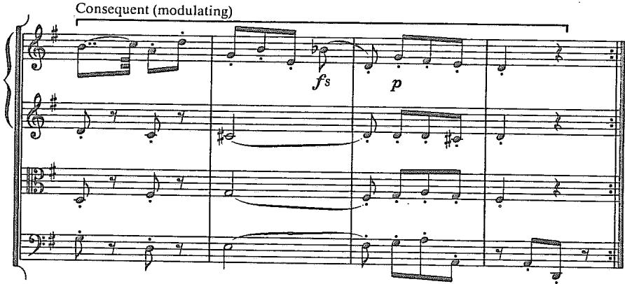 Example 2.3. Haydn: Symphony No. 104, second movement (beginning)