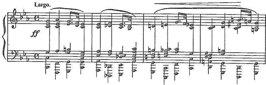 Example 2.11. Chopin: Prélude in C Minor, Op. 28, No. 20 (beginning)