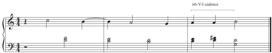 EXAMPLE 2.16  Scale mutation within the cadence.