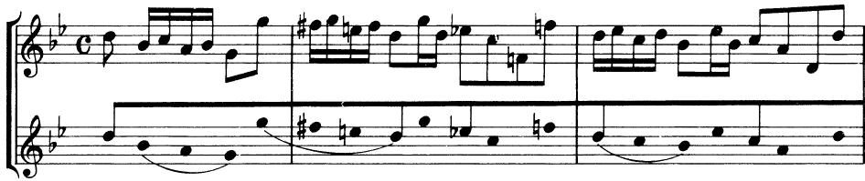 EXAMPLE 2-5；J. S. Bach: Fantasia and Fugue in g (“The Great”) for organ BWV 542