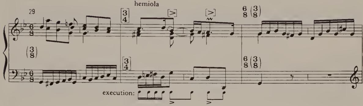 Ex. 2.33. English Suite No. 3, BWV 808, bars 29–31