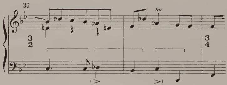 Ex. 2.38. French Suite No. 2, BWV 813, Corrente, bars 36–8