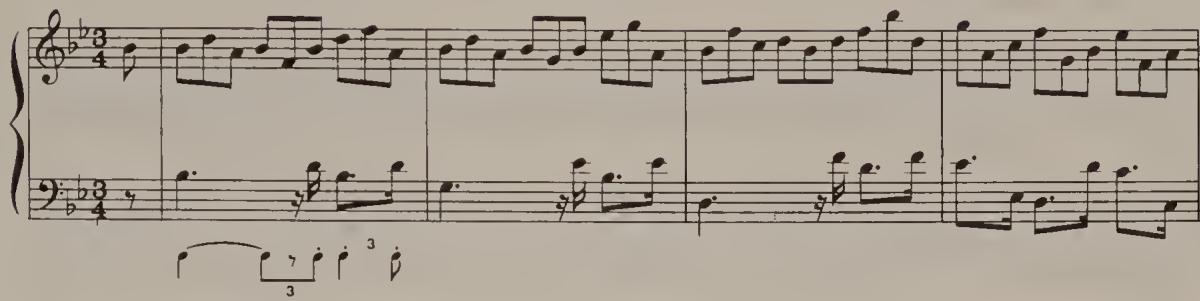 Ex. 2.51. Partita No. 1, BWV 825, Corrente, bars 1–4