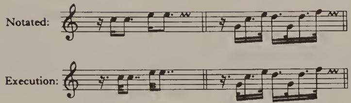 It would no doubt be right to apply this to the ‘Grave adagio’ section of the Sinfonia in Bach’s C minor Partita (see Ex. 2.64).