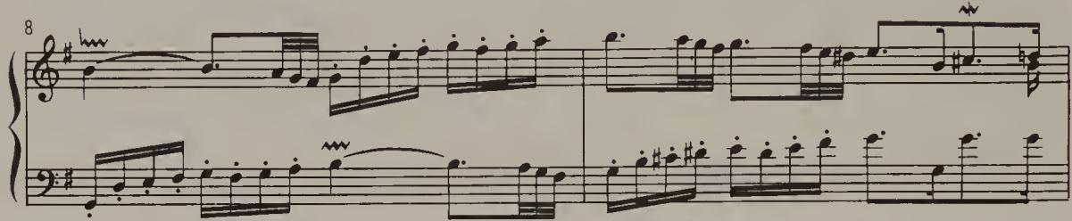 Ex. 2.82. Goldberg Variations, variation 16, bars 8–9