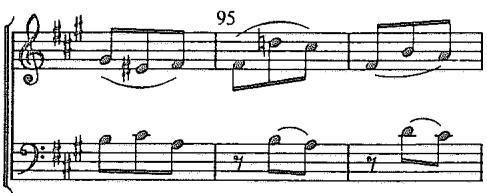 Example 3.8. Haydn: Symphony No. 42, second movement, mm. 77–96 (from Koch, Introductory Essay, pp. 145–46)