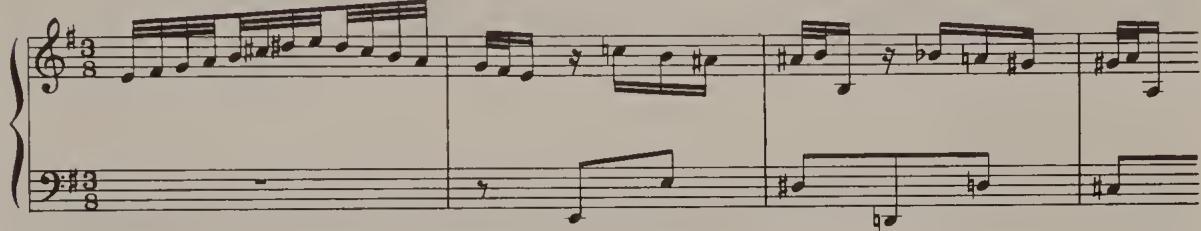 Ex. 3.1. Duet No. 1, BWV 802, bars 1–4