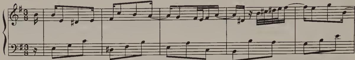 Ex. 4.9. Partita No. 6, BWV 830, Corrente, bars 1–5