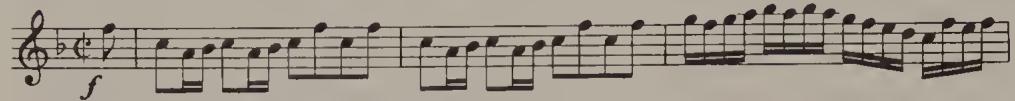 Ex. 4.10. Brandenburg Concerto No. 2, BWV 1047, first movement, bars 1–3