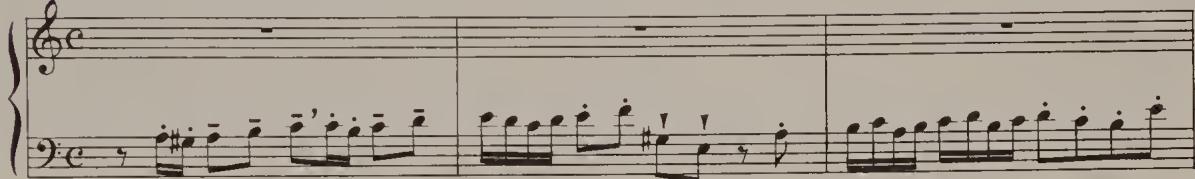 Ex. 4.14. WTC I, Fugue in A minor, bars 1–6；a Recommended articulation: