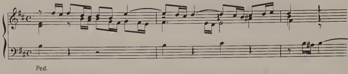 Ex. 4.16. Fantasia ‘con imitazione’, BWV 563, bars 1–3