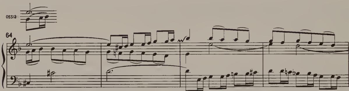 Ex. 4.35. Chromatic Fugue, bars 64–7