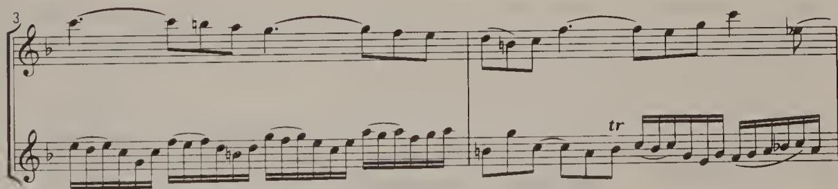 Ex. 4.38. Concerto for two violins, BWV 1043, second movement, bars 3–4
