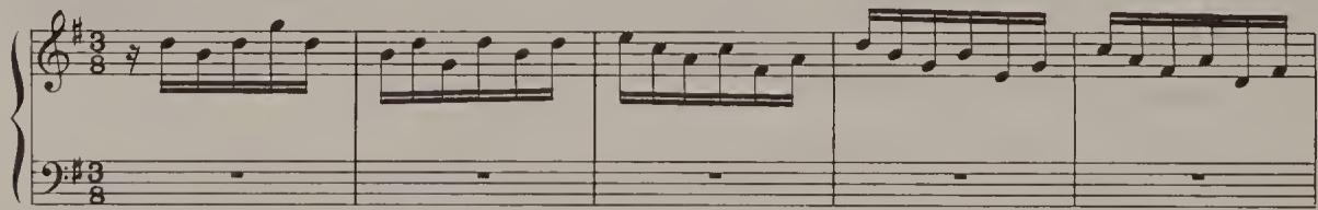 Ex. 4.42. WTC II, Fugue in G major, bars 1–10