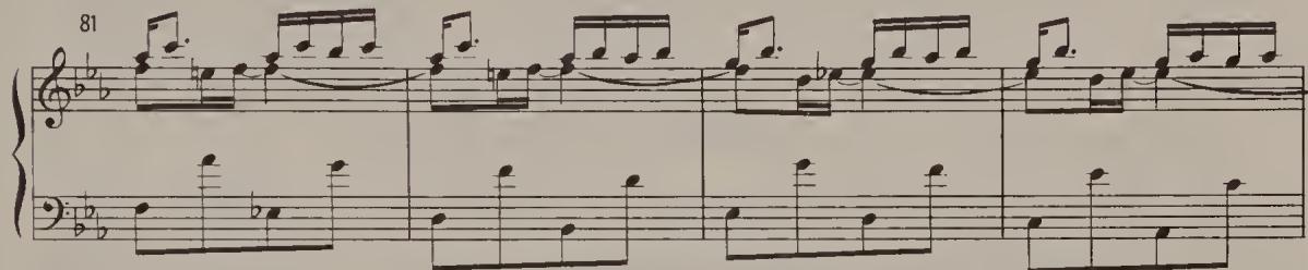 Ex. 4.49. Partita No. 2, BWV 826, Capriccio, bars 81–4