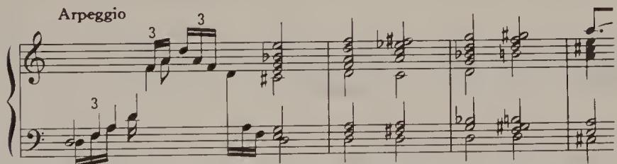 Ex. 4.67. Chromatic Fantasia, arpeggiated passage, bars 28–31