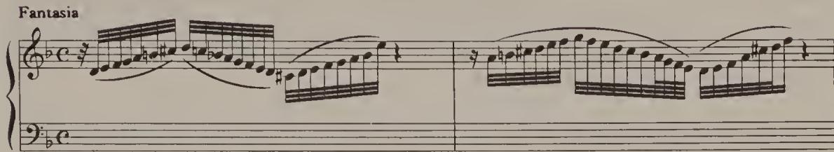 Ex. 4.70. Chromatic Fantasia, bars 1–8