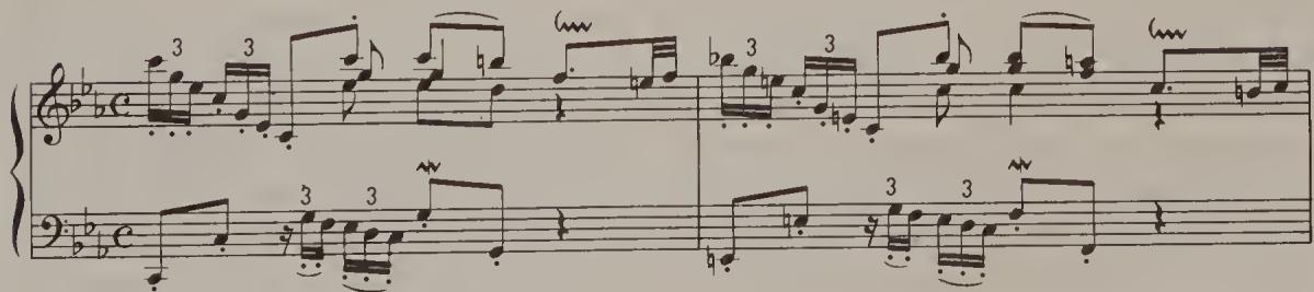 Ex. 4.71. Fantasia in C minor, BWV 906, bars 1–2