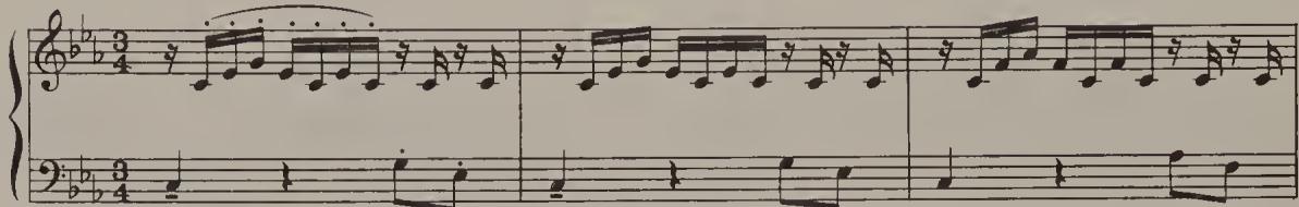 Ex. 4.72. Prelude in C minor, BWV 999, bars 1–3