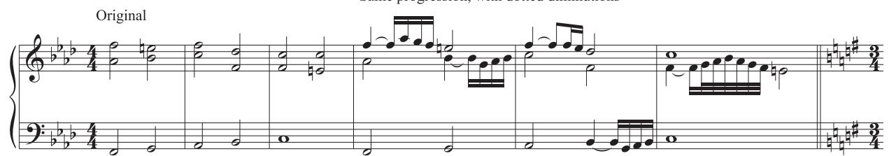 Same progression, with dotted diminutions