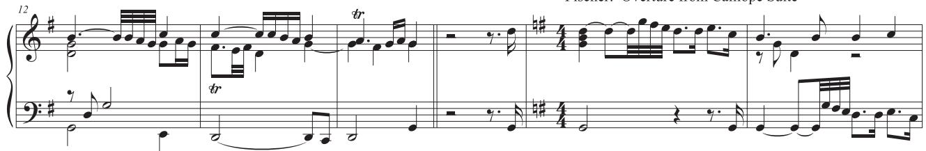 Fischer: Overture from Calliope Suite