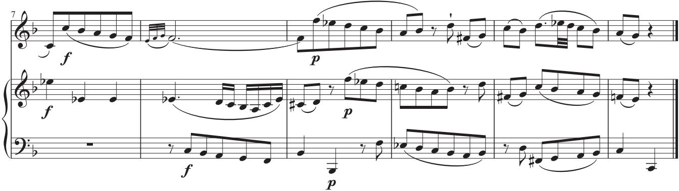 EXAMPLE 5.33 Beethoven, Piano Sonata in C minor (“Pathétique”), Op. 13, iii, 1–17