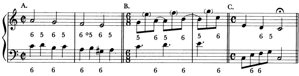 EXAMPLE 5-7 Examples of 5-6 or 6-5；DIMINUTION WITH DISSONANT INTERVALS
