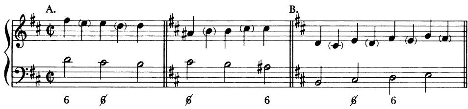 EXAMPLE 5-9 Examples of other unaccented non-harmonic tones