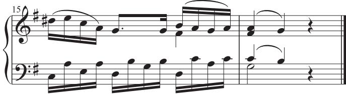 EXAMPLE 6.4 Mozart, Piano Quartet in G minor, K. 478, i, 1–16