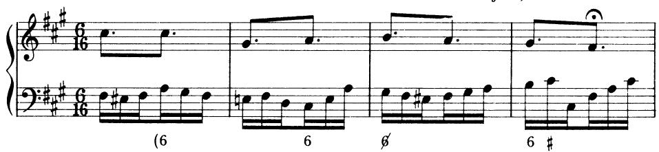 EXAMPLE 6-2；Jesu, der du meine Seele