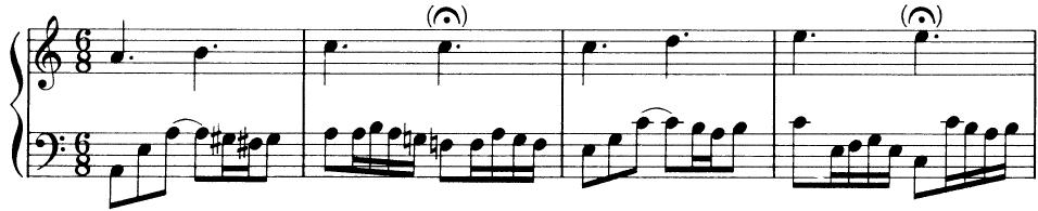 EXAMPLE 6-10；Ach wie nichtig, ach wie flüchtig