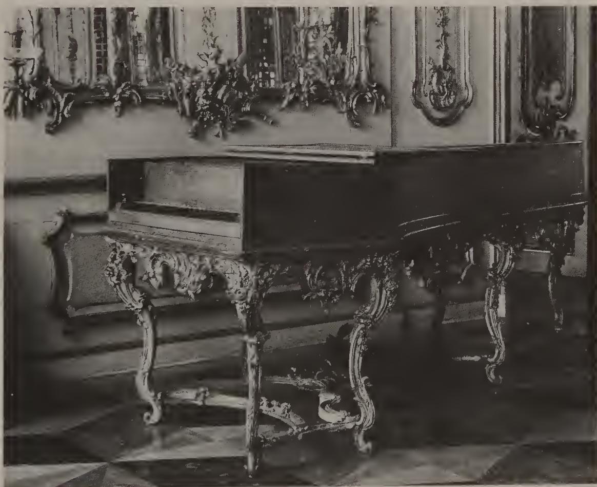FIG. 2. Fortepiano by Gottfried Silbermann once owned by Frederick the Great, now kept in the Neues Palais at Potsdam