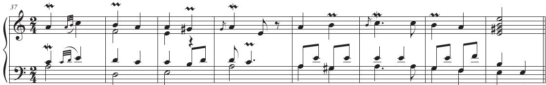 Rameau: Gavotte with Six Doubles (first part of Gavotte).