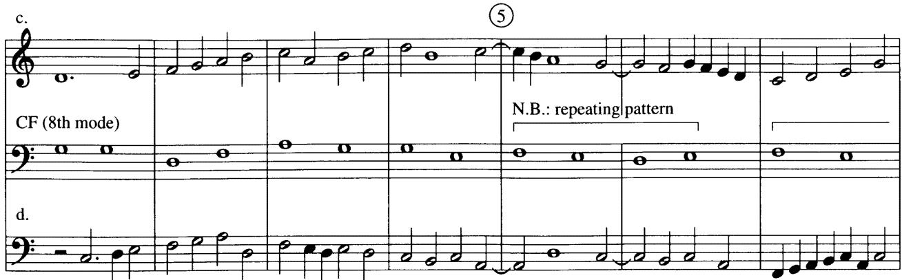 Exercise 7-4c and d (Zarlino)