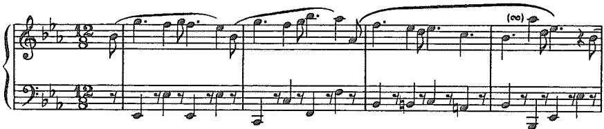 Example 7.3. Recomposition of mm. 1-4