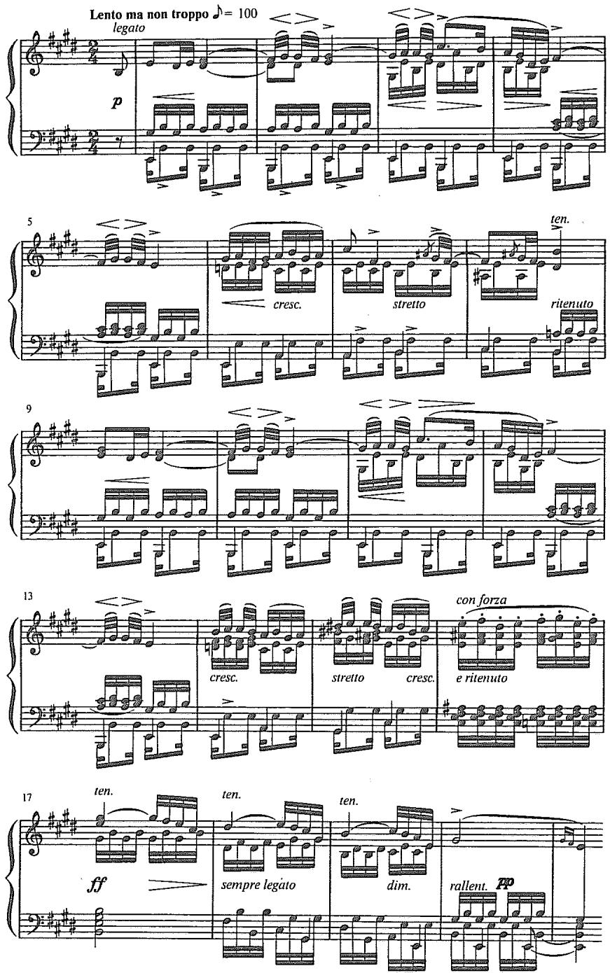 Example 7.7. Chopin: Étude in E Major, Op. 10, No. 3 (beginning)