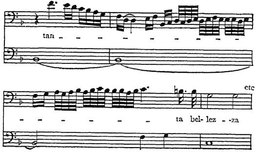 Ex. 29. Monteverdi, Orfeo: