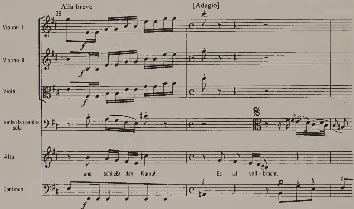 Ex. 9.11. St John Passion, aria, NBA No. 58, BGA No. 30, bars 39–41