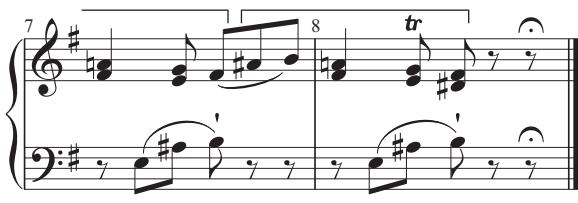 EXAMPLE 10.4 Haydn, Symphony No. 97 in C, i, 14–25