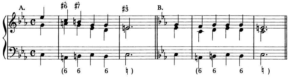 EXAMPLE 11-2 Various problems using consonance only