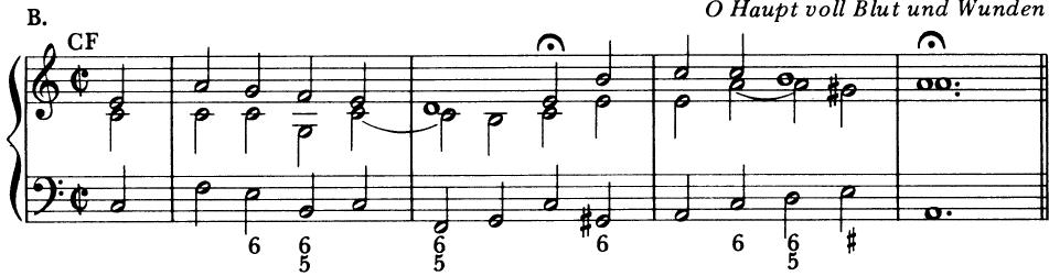 EXAMPLE 11-7 (cont&rsquo;d)；O Haupt voll Blut und Wunden