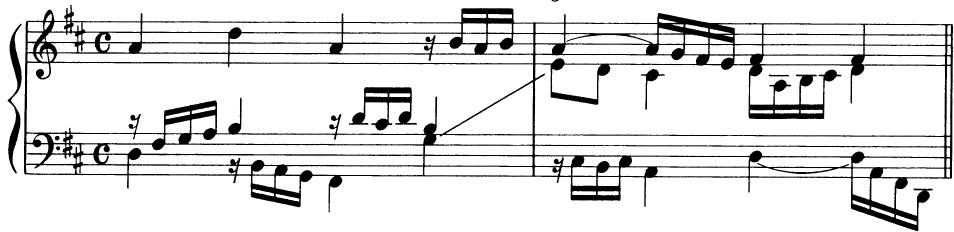 EXAMPLE 12-2；Johann Pachelbel: Choral mit 8 Partiten