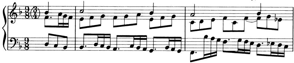 EXAMPLE 12-3；J. S. Bach: O Herre Gott, dein göttlich Wort (Nevmeister Sammlung) BWV 1110