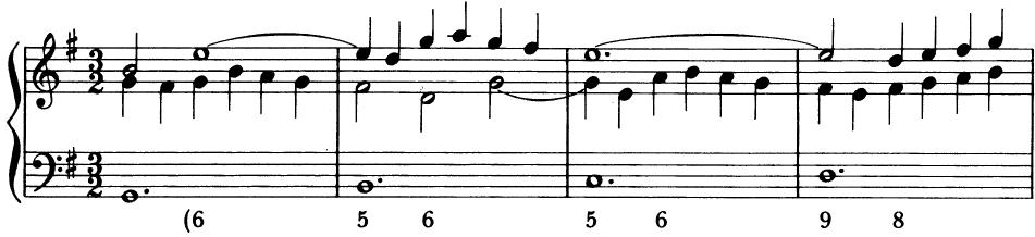 EXAMPLE 12-4；J. S. Bach: Allein Gott in der Höh&rsquo; sei Ehr&rsquo; BWV 714