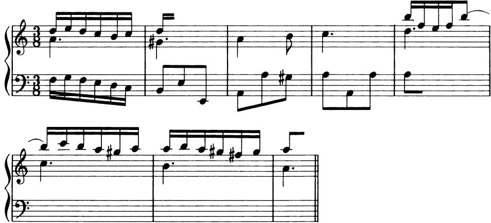 EXAMPLE 12-6；J. S. Bach: Christ lag in Todesbanden BWV 695