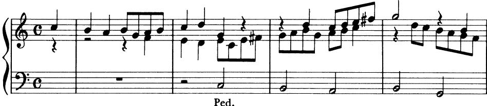 EXAMPLE 12-8；Johann Kuhnau: Vom Himmel hoch (vers 2)