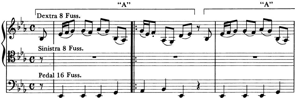 “D”；EXAMPLE 12-10；J. S. Bach: Wachet auf, ruft uns die Stimme (Schübler Chorales)